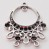 Connectors, Zinc Alloy Jewelry Findings, 26x32mm, Sold by Bag