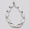 Pendant, Zinc Alloy Jewelry Findings, 26x42mm Hole:2.5mm, Sold by Bag