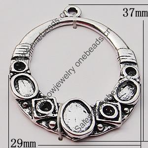 Pendant, Zinc Alloy Jewelry Findings, 29x37mm, Sold by Bag