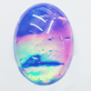 Resin Cabochons, No-Hole Jewelry findings, Oval, 18x25mm, Sold by Bag