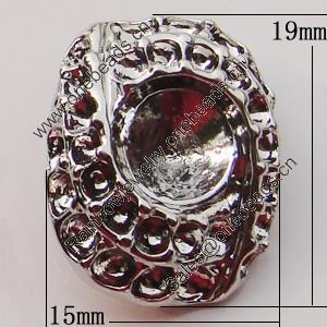 Pendant, Zinc Alloy Jewelry Findings, 19x15mm, Sold by Bag