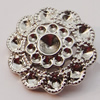 Pendant, Zinc Alloy Jewelry Findings, Flower 19mm, Sold by Bag