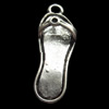 Pendant, Zinc Alloy Jewelry Findings, 8x24mm, Sold by Bag