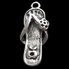 Pendant, Zinc Alloy Jewelry Findings, 10x26mm, Sold by Bag