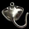 Pendant, Zinc Alloy Jewelry Findings, 20x26mm, Sold by Bag