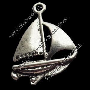 Pendant, Zinc Alloy Jewelry Findings, 17x22mm, Sold by Bag