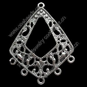 Connector, Zinc Alloy Jewelry Findings, 33x43mm, Sold by Bag