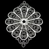 Connector, Zinc Alloy Jewelry Findings, 40x54mm, Sold by Bag