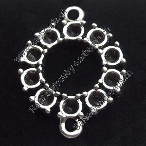 Connector, Zinc Alloy Jewelry Findings, 21x28mm, Sold by Bag
