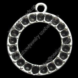 Pendant, Zinc Alloy Jewelry Findings, 24x27mm, Sold by Bag