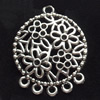 Connector, Zinc Alloy Jewelry Findings, 25x31mm, Sold by Bag