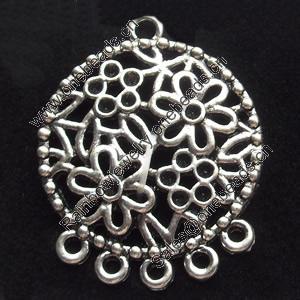 Connector, Zinc Alloy Jewelry Findings, 25x31mm, Sold by Bag