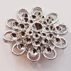 Pendant, Zinc Alloy Jewelry Findings, Flower 27mm Hole:2.5mm, Sold by Bag