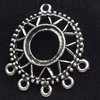 Connector, Zinc Alloy Jewelry Findings, 30x34mm, Sold by Bag