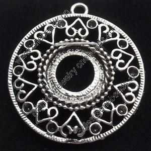 Pendant, Zinc Alloy Jewelry Findings, 29x33mm, Sold by Bag