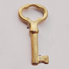 Pendant, Zinc Alloy Jewelry Findings, Key 16x34mm, Sold by Bag