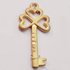 Pendant, Zinc Alloy Jewelry Findings, Key 23x50mm Hole:3mm, Sold by Bag