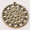 Pendant, Zinc Alloy Jewelry Findings, 33x36mm, Sold by Bag