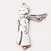 Pendant, Zinc Alloy Jewelry Findings, 27x45mm, Sold by Bag