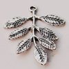 Pendant, Zinc Alloy Jewelry Findings, Leaf 28x33mm, Sold by Bag