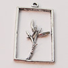 Pendant, Zinc Alloy Jewelry Findings, 18x32mm, Sold by Bag