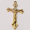 Pendant, Zinc Alloy Jewelry Findings, Cross 25x43mm, Sold by Bag