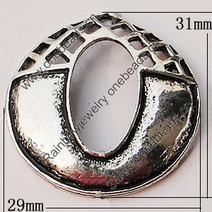 Pendant, Zinc Alloy Jewelry Findings, 29x31mm, Sold by Bag