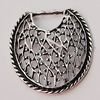 Pendant, Zinc Alloy Jewelry Findings, 31x34mm, Sold by Bag