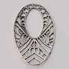 Connectors, Zinc Alloy Jewelry Findings, Flat Oval 31x56mm, Sold by Bag