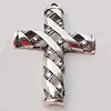 Pendant, Zinc Alloy Jewelry Findings, Cross 45x65mm, Sold by Bag