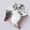 Pendant, Zinc Alloy Jewelry Findings, Leaf 29x34mm, Sold by Bag