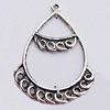 Pendant, Zinc Alloy Jewelry Findings, 33x48mm, Sold by Bag