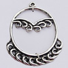 Pendant, Zinc Alloy Jewelry Findings, 34x42mm, Sold by Bag