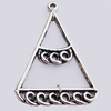Pendant, Zinc Alloy Jewelry Findings, 31x45mm, Sold by Bag