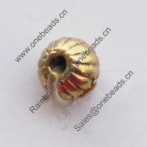 Beads, Zinc Alloy Jewelry Findings, 4mm Hole:1mm, Sold by Bag