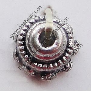 Spacer Zinc Alloy Jewelry Findings Lead-free, 6mm Hole:1mm, Sold by Bag