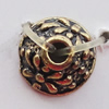 Bead Caps Zinc Alloy Jewelry Findings Lead-free, 7mm Hole:1.5mm, Sold by Bag
