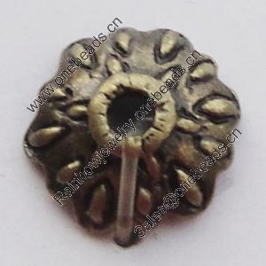 Spacer Zinc Alloy Jewelry Findings Lead-free, 9mm Hole:1.5mm, Sold by Bag