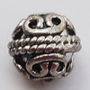 Beads, Zinc Alloy Jewelry Findings, 9x8mm Hole:2.5mm, Sold by Bag