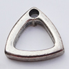 Pendant, Zinc Alloy Jewelry Findings, Triangle 16mm, Sold by Bag