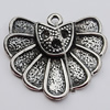 Pendant, Zinc Alloy Jewelry Findings, Sectory 34x30mm, Sold by Bag