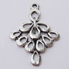 Pendant, Zinc Alloy Jewelry Findings, 19x26mm, Sold by Bag