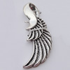 Pendant, Zinc Alloy Jewelry Findings, Wing 12x32mm, Sold by Bag