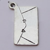 Pendant, Zinc Alloy Jewelry Findings, Rectangle 23x12mm, Sold by Bag
