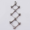 Pendant, Zinc Alloy Jewelry Findings, 14x38mm, Sold by Bag