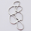 Pendant, Zinc Alloy Jewelry Findings, 13x28mm, Sold by Bag