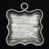 Pendant, Zinc Alloy Jewelry Findings, 18x22mm, Sold by Bag