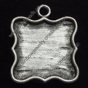 Pendant, Zinc Alloy Jewelry Findings, 18x22mm, Sold by Bag