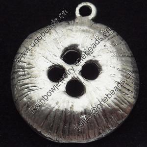 Pendant, Zinc Alloy Jewelry Findings, 22x26mm, Sold by Bag