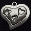 Pendant, Zinc Alloy Jewelry Findings, 24mm, Sold by Bag